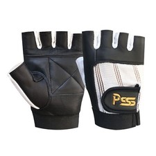 New Leather Fingerless Gloves Weight Training Fitness Bus Driving Bicycle
