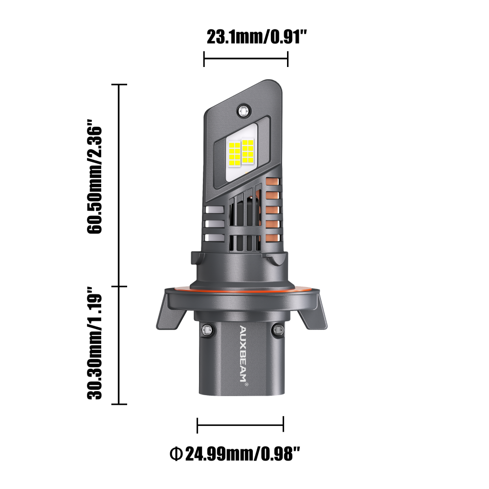 H13 9008 LED Headlights Hi-Lo Beam Bulb 200W Bright 6500K Conversion - Foto 9