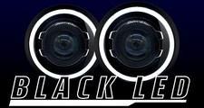 7 Inch Round Led Headlights Halo Black Series Bi-led Projector Universal Custom