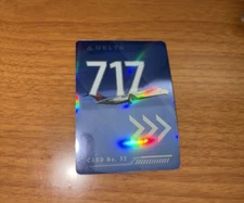 2022 delta trading cards 717 Aircraft Pilot Trading Collector Card #52 RARE
