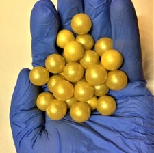 Opaque Solid YELLOW 16mm 5/8" Inch 60 Glass Marbles Replacement Chinese Checkers
