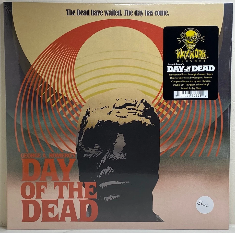 Day Of The Dead Waxwork 2LP Soundtrack Score Vinyl Zombie Skin Swirl Sealed New - Image 4 of 4