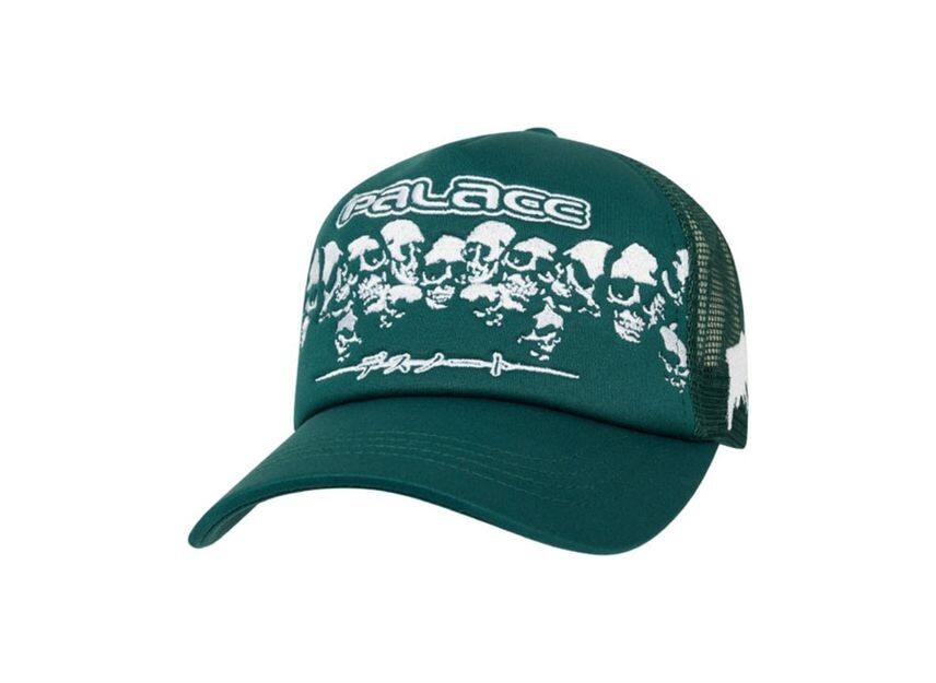 PALACE x DEATH NOTE Trucker Hat Cap Black White Green 3colors | eBay