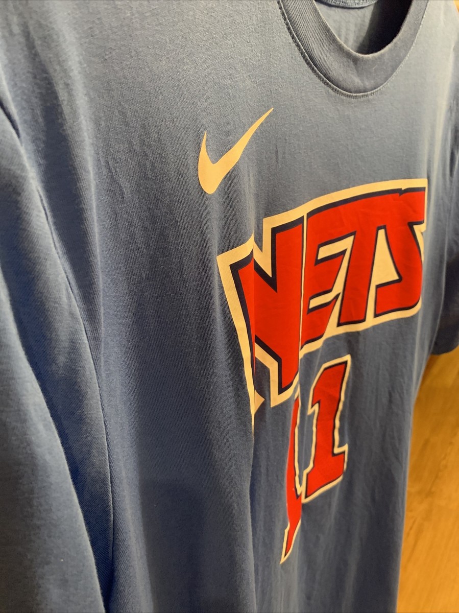 Nike Kyrie Irving Brooklyn Nets Blue Number Tshirt Tee L Classic