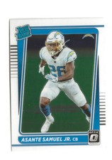 2021 Panini Donruss Optic Asante Samuel Jr. RC Los Angeles Chargers (A)