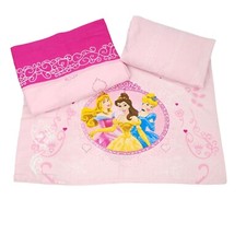 Disney Princess Sheet Set Twin 2011 3pc Girls Pink Heart Aurora Belle Cinderella