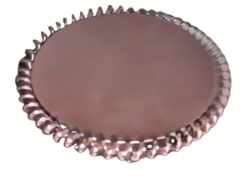 Plate Bronze Metal Finish - Round - India 2001