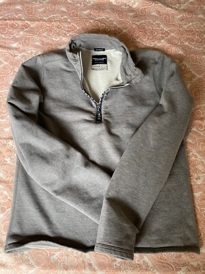 Abercrombie And Fitch Gym issue Quarter Zip Pullover Men's Large L Heather  Gray