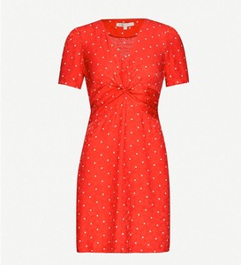 maje polka dot dress