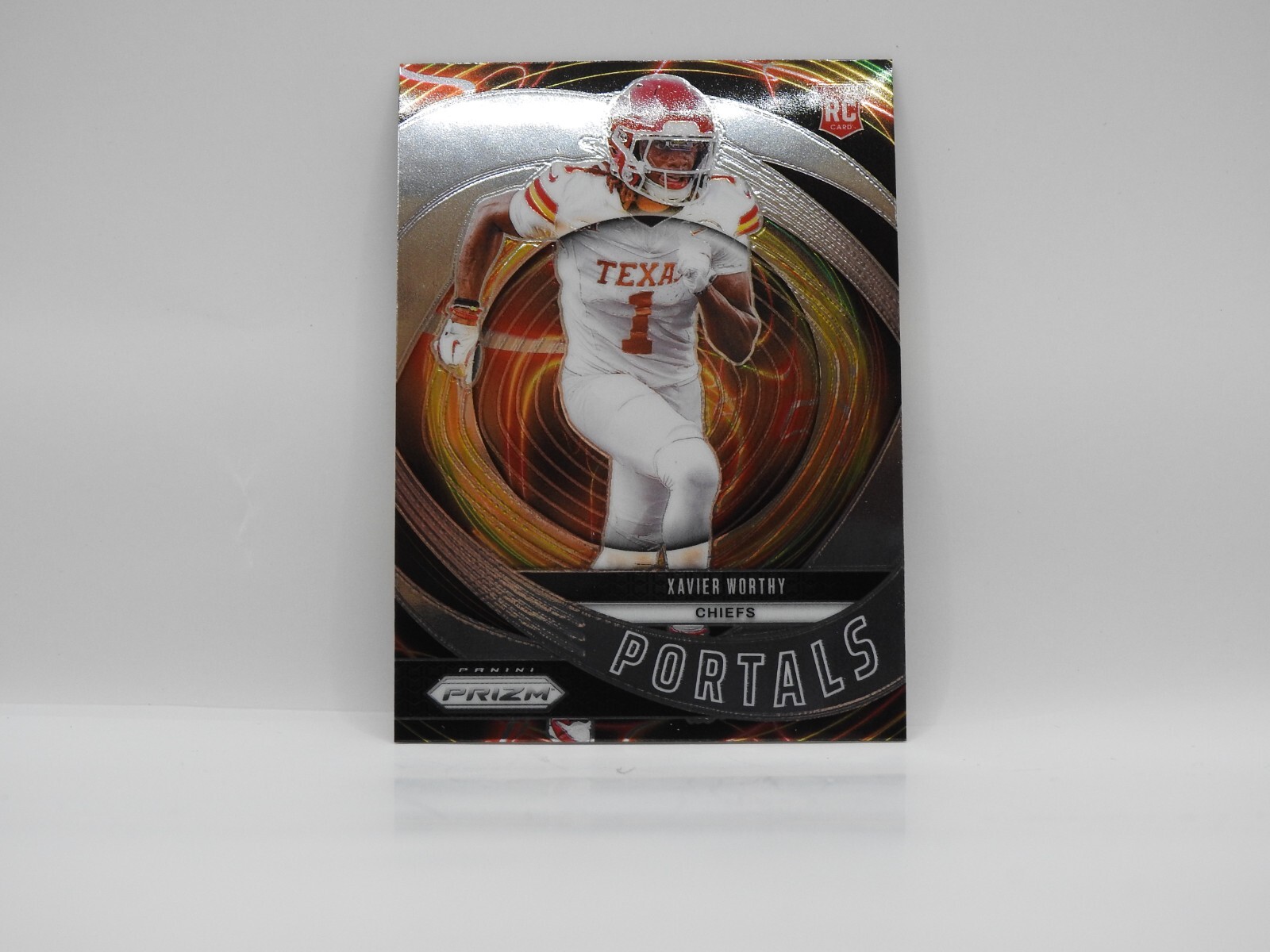 2024 Panini Prizm Xavier Worthy RC Portals Kansas City Chiefs #10