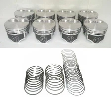 SPEED PRO Hypereutectic 2vr Flat Top Pistons/8+CAST Rings Chrysler/Dodge 360 030