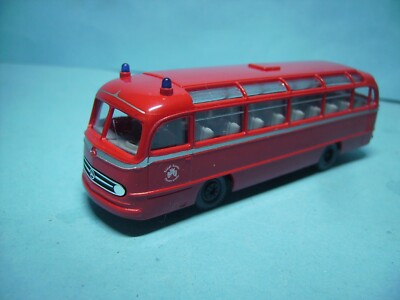 Brekina Mercedes O 321 Bus Reisebus rot Feuerwehr Stadt Essen ,#6