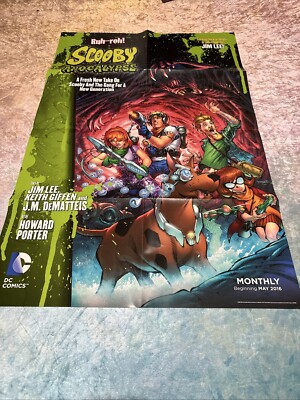 Scooby Apocalypse Promo Poster 22'' x 34'' DC 2016 Jim Lee
