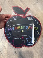 My First/Last Day Of School Chalkboard Double sided sign