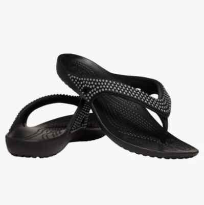 Kadee Crocs Flip Flops Crocs Kadee II Flip Flops Blue Womens Size