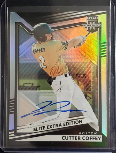 2022 Panini Elite Extra Edition CUTTER COFFEY AUTO #41 Autograph Blue Jays