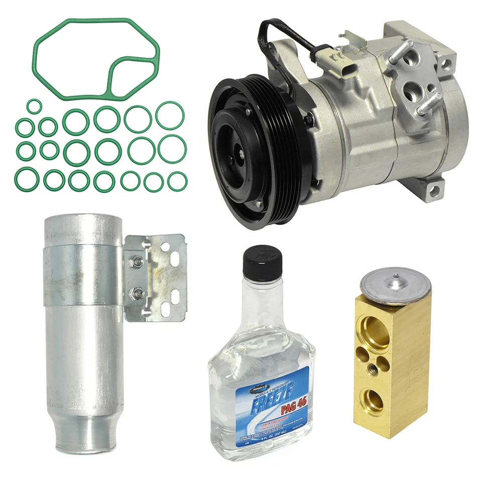 Kit de compresor de aire acondicionado, secadores, sello, tubo y aceites para Chrysler Grand Voyager Foto 2 de 4