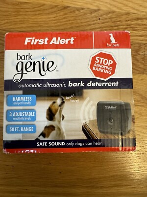 First Alert Bark Genie Automatic Ultrasonic Bark Deterrent Device....Brand New! 