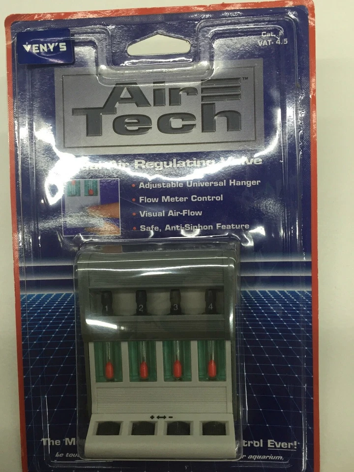 Bomba de ar de plástico 4 vias controle válvula gangue aquário tanque de peixes VENY'S - Imagem 2 de 4