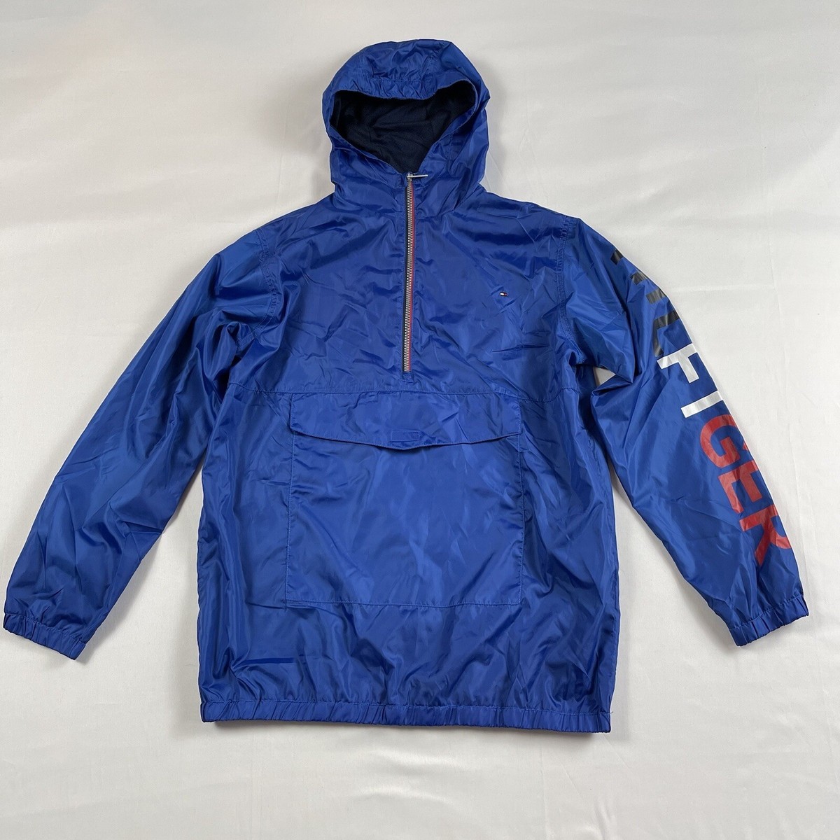 Tommy Hilfiger Youth Windbreaker Pullover Jacket 1/4 Zip Size