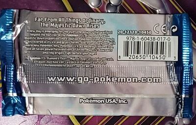 Pokemon Diamond & Pearl Majestic Dawn Booster Pack 820650104503| eBay