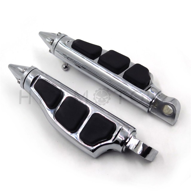 Chrome Spike Foot Pegs Mount Male Peg for Harley Dyna Softail Sportster