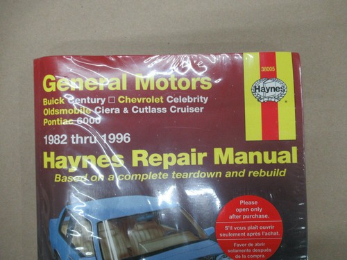 HAYNES 38005 REPAIR MANUAL GENERAL MOTORS 1982-1996 UPC: 038345008290 - Picture 2 of 7