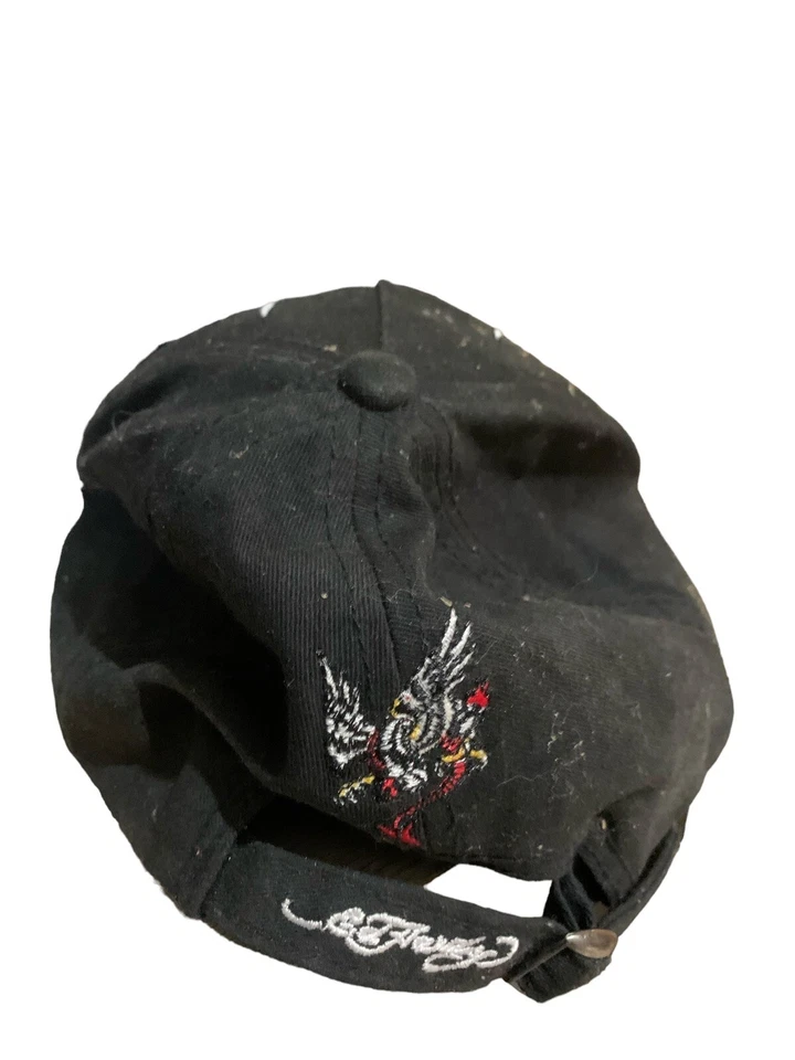 Vintage Ed Hardy Kids Dragon Black Cap Baseball Adjustable Hat Grunge - Image 4 of 4
