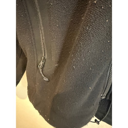 Arcteryx Polartec Fleece Jacket Full Zip Mens Sz Large Black Pocket Jacket - Picture 3 of 6