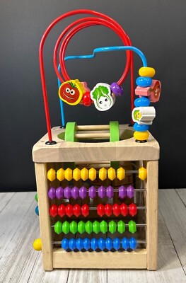 Wooden Activity Cube for Toddlers Montessori Toys Educational Toys  1-3 yrs Old