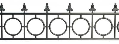 Melody Jane Puppenhaus viktorianisch schwarze Witwen Gehgeländer Balustrade 1:12 