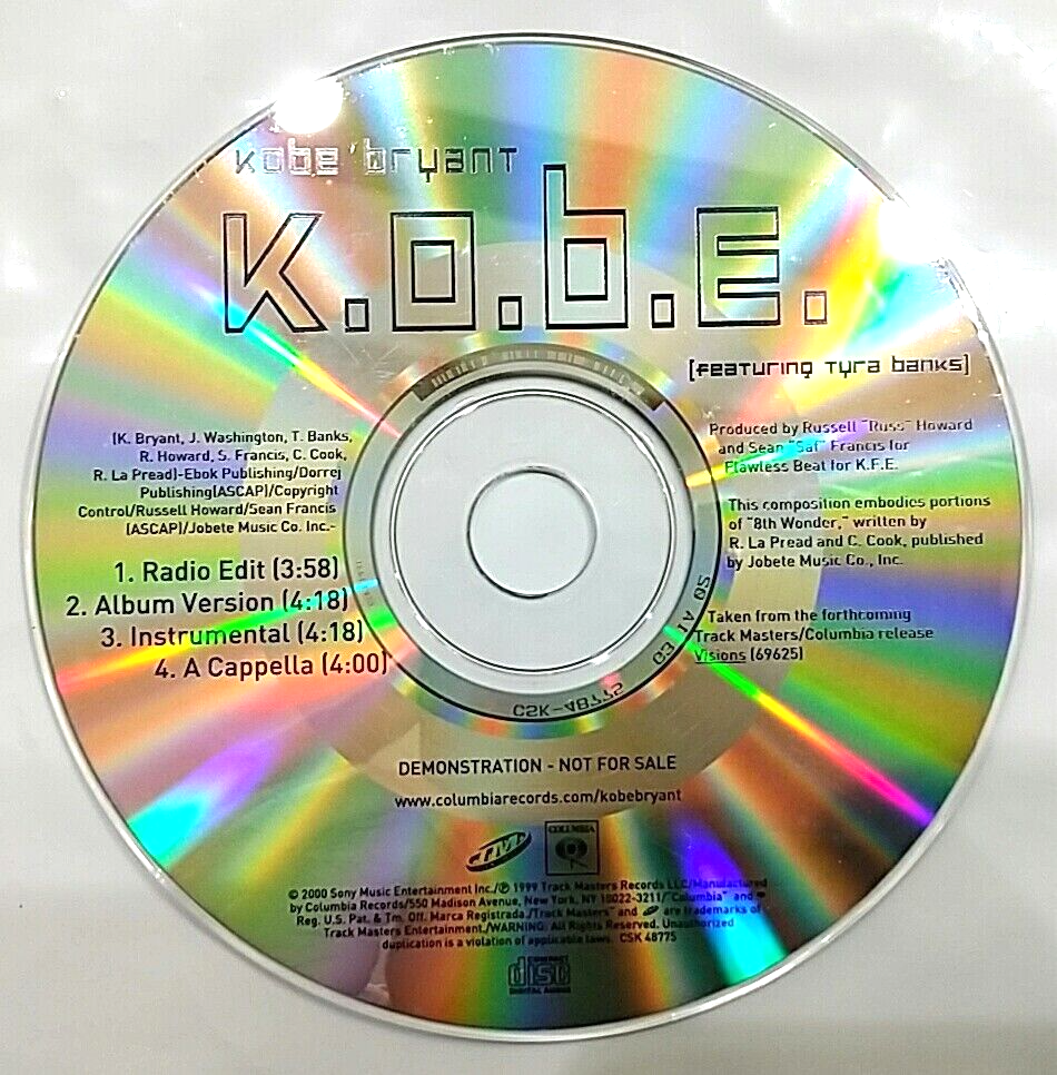 CD) Kobe Bryant Feat. Tyra Banks ‎– K.O.B.E., Promo, CSK 48775