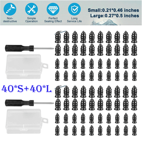 Tire Repair Rubber Nail Car Screw in Rubber Plug Nail Vacuum Tire Repair US## - Picture 19 of 20