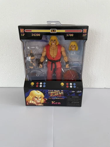 Jada Street Fighter 2 The Final Challengers Ken Action Figure *BNIB*