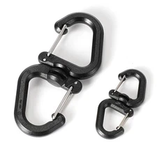 S Shape Spring Clip Hook Clip Keychain Clip Carabiner Keychain Belt Key Holder