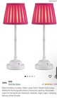 2 NEW KDG LED Cordless Table Lamps Battery Rechargeable NICE!