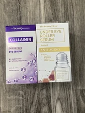 LOT 2 The Beauty Elixir  Under EYE ROLLER Serum And Collagen Depuffing Eye