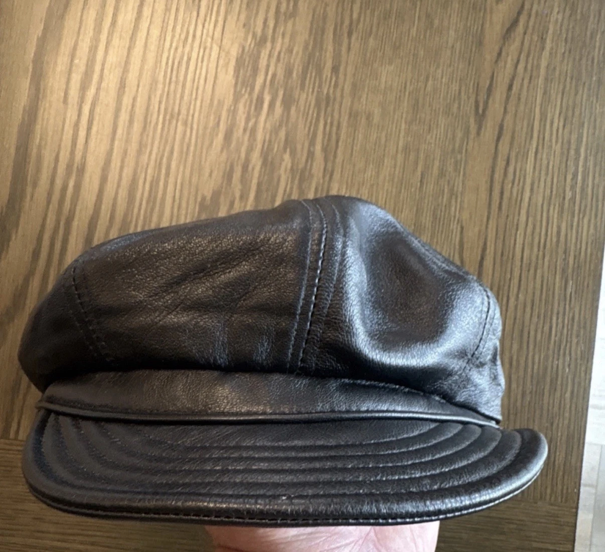 United Hatters Cap and Millinery Workers International Union BlK Lambskin Cap XL