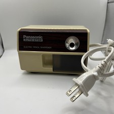 Vintage Panasonic Auto Stop Model Kp-110 Electric Pencil Sharpener Tested Works Vintage Panasonic Auto Stop Model Kp-110 Electric Pencil Sharpener Tested Works