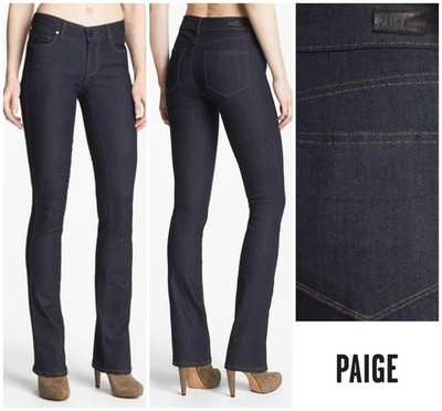Paige Denim Manhattan Baby Bootcut Jeans In Elyse Dark Wash Women's Size 31