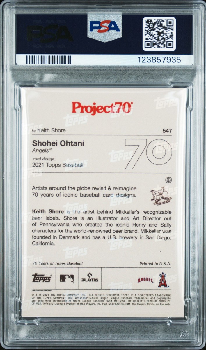 2021 Topps Project 70 - 2021 Topps Baseball Shohei Ohtani #547