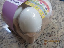 SET OF 4 JUMBO CRAFT EASTER EGGS--3 1/2" HIGH--STICKERS-- E3-10