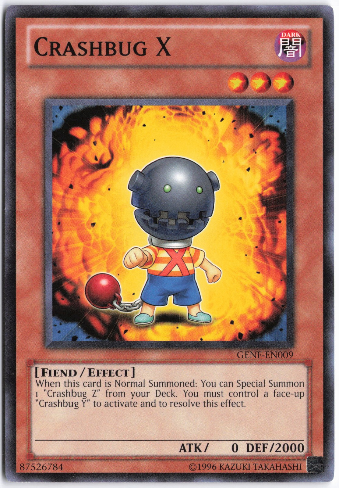 Yugioh - Crashbug X GENF-EN009 Unlimited - Generation Force