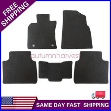 2018 - 2024 For Toyota Camry 4-Door Front & Rear Floor Mats Carpet Velour Black
