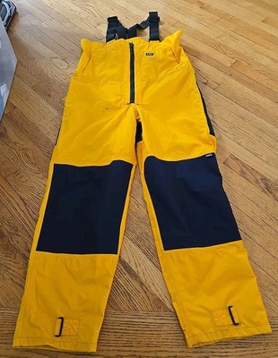 Gill Marine Key West Sailing OS5 Coastal Trouser Rain Bibs Size XL Yellow