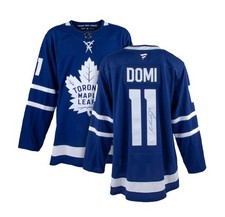 Max Domi Signed Jersey Toronto Toronto Maple Leafs Blue Fanatics Premium