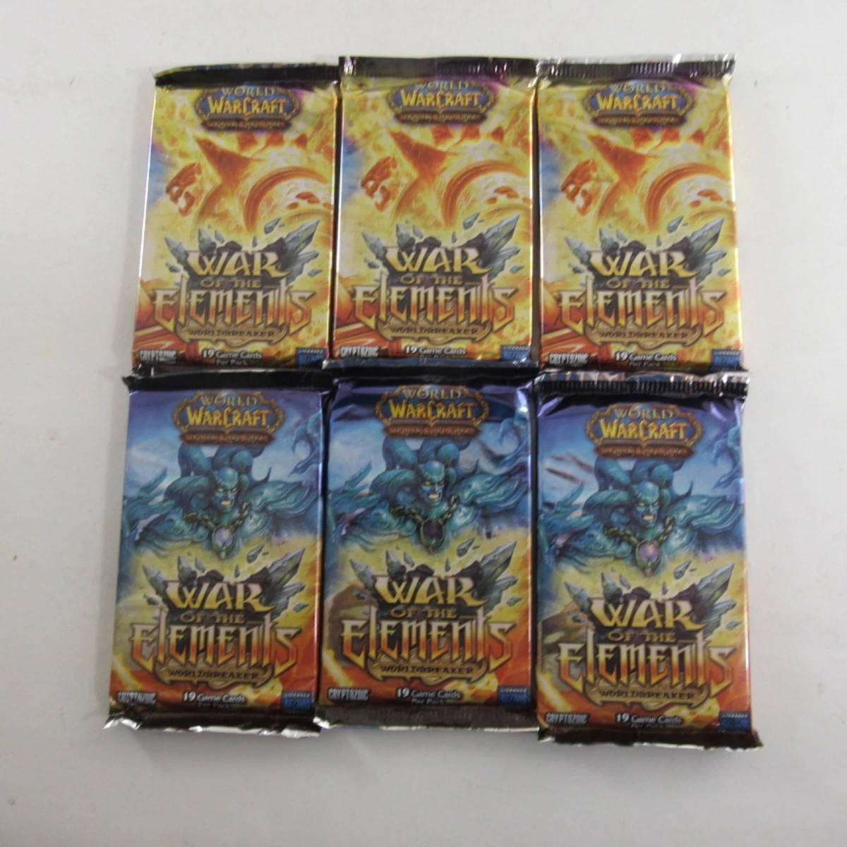 World of Warcraft TCG War of the Elements Trading Card Games for