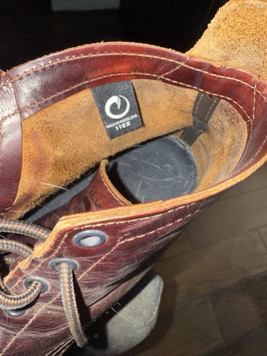 Origin Boots Mens Size 11.5 EE Brown Leather Lace Up Vibram Made in Maine USA - Picture 10 of 16