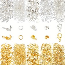 1box Jewelry Making Finding Kit Including Zinc Alloy Lobster Claw Clasps