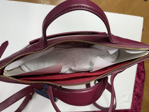 Cole Haan Grand Ambition Leather Convertible Backpack,Dark Cherry W/Dust Bag.New - Picture 14 of 22